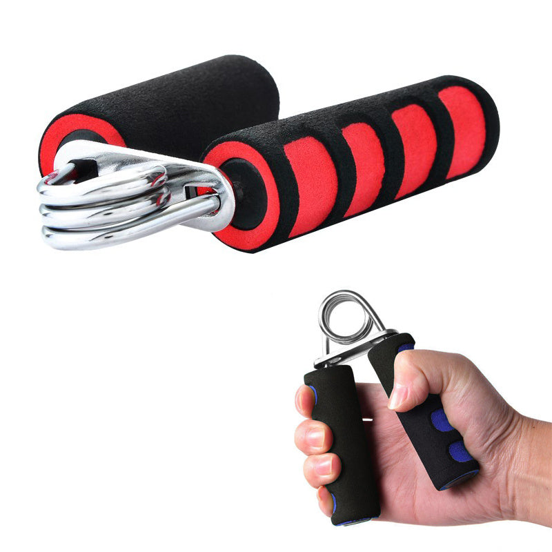 1-Pack Foam Hand Gripper with 55LB Strength, Ergonomic Non-Slip Grip &amp; Springs - Red/Blue for Home Gym, CrossFit, Wrist &amp; Arm Strength Training, Hand Grip Strengthener