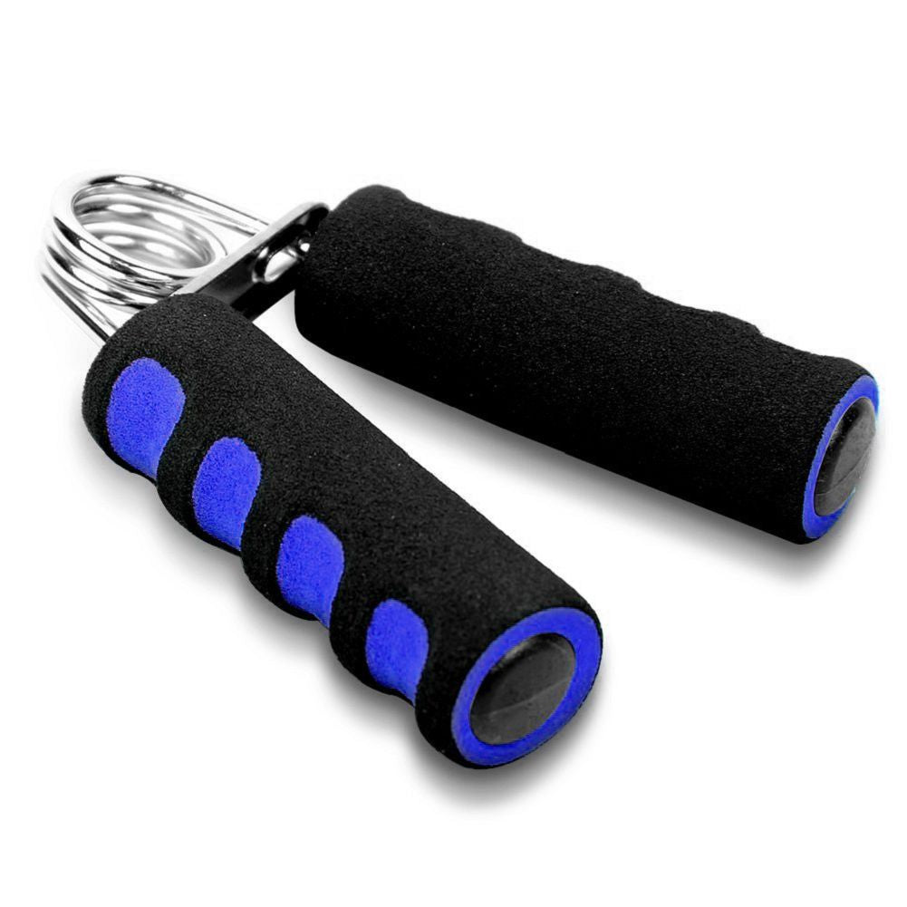 1-Pack Foam Hand Gripper with 55LB Strength, Ergonomic Non-Slip Grip &amp; Springs - Red/Blue for Home Gym, CrossFit, Wrist &amp; Arm Strength Training, Hand Grip Strengthener