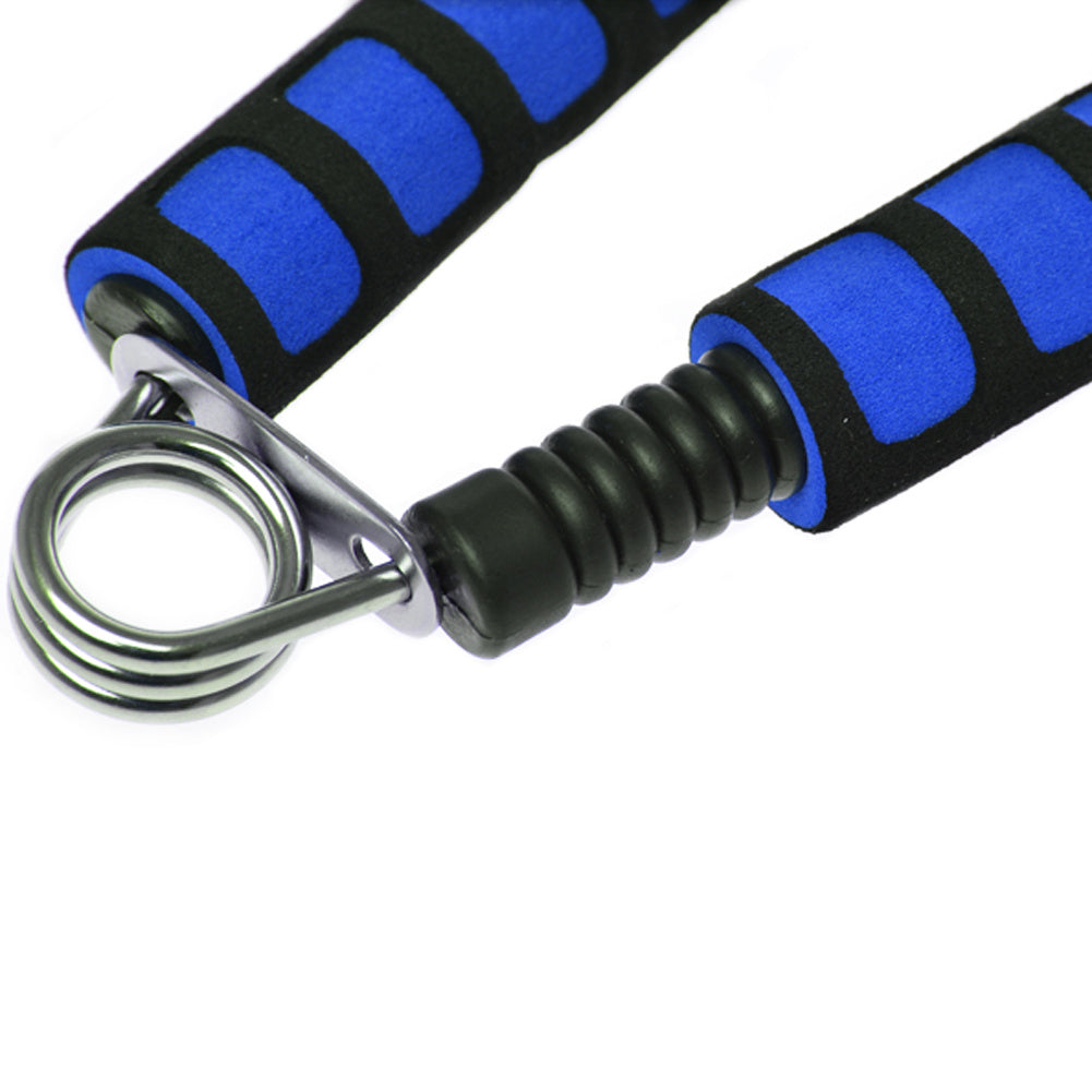 1-Pack Foam Hand Gripper with 55LB Strength, Ergonomic Non-Slip Grip &amp; Springs - Red/Blue for Home Gym, CrossFit, Wrist &amp; Arm Strength Training, Hand Grip Strengthener