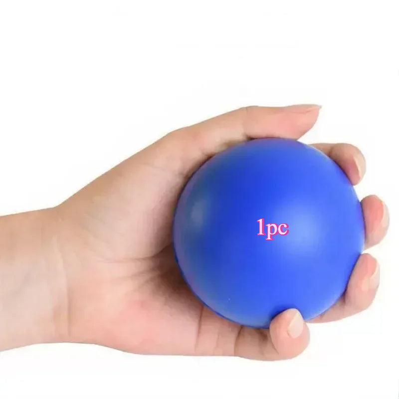 1pc Silicone High-Elastic Grip Ball - Blue Finger Strengthening &amp; Muscle Training Exerciser, Hand Massage Squeeze for Improved Dexterity and Flexibilit