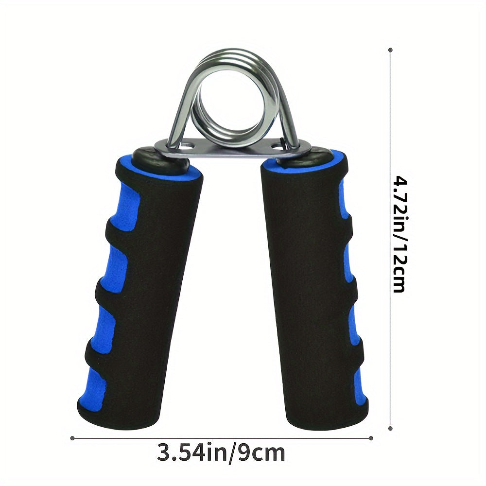 1-Pack Foam Hand Gripper with 55LB Strength, Ergonomic Non-Slip Grip &amp; Springs - Red/Blue for Home Gym, CrossFit, Wrist &amp; Arm Strength Training, Hand Grip Strengthener