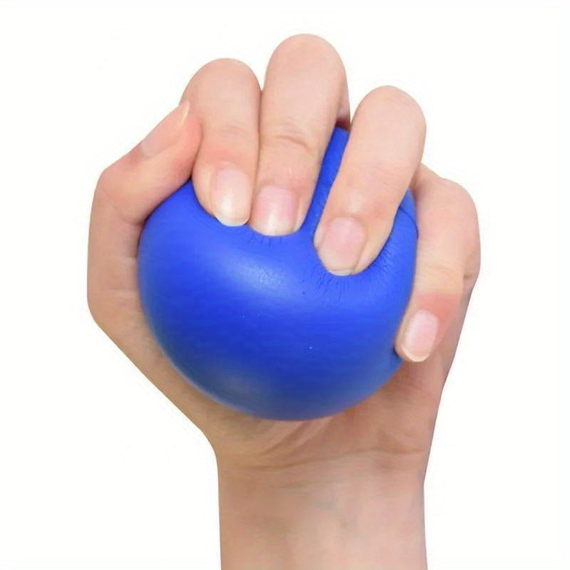 1pc Silicone High-Elastic Grip Ball - Blue Finger Strengthening &amp; Muscle Training Exerciser, Hand Massage Squeeze for Improved Dexterity and Flexibilit