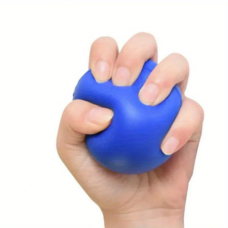 1pc Silicone High-Elastic Grip Ball - Blue Finger Strengthening &amp; Muscle Training Exerciser, Hand Massage Squeeze for Improved Dexterity and Flexibilit