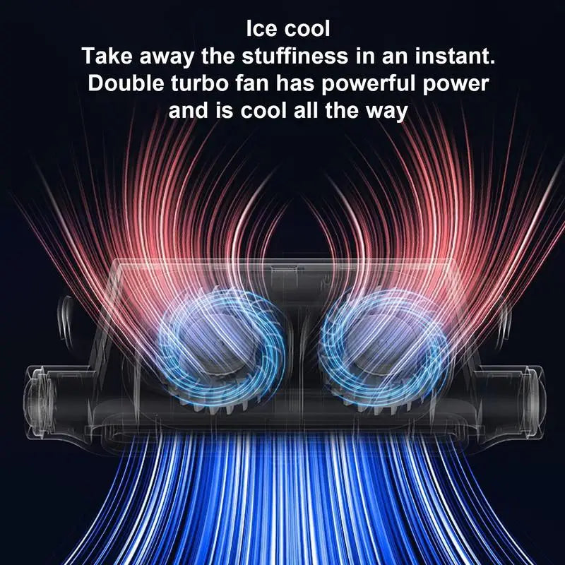 Car Backseat Fan Car Seat Fan Angle Adjustable 3000mAh Rechargeable 3-Speed ​​Adjustable Cooling Devices For Truck Camping Van RV
