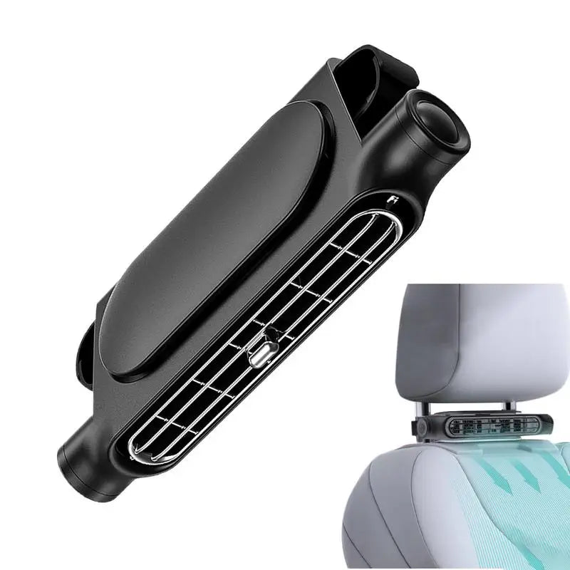 Car Backseat Fan Car Seat Fan Angle Adjustable 3000mAh Rechargeable 3-Speed ​​Adjustable Cooling Devices For Truck Camping Van RV