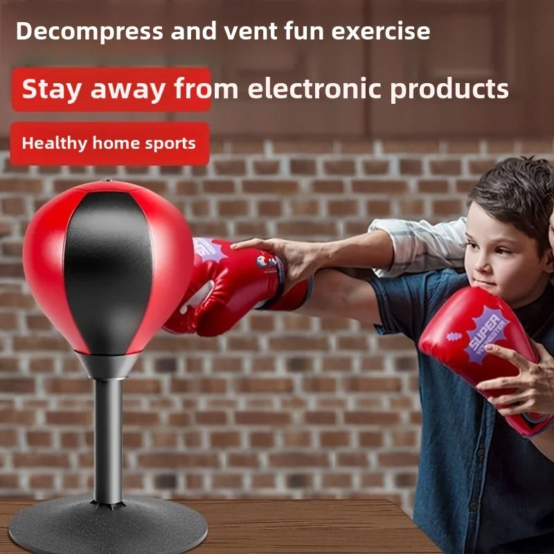(Recommended By The United States)Desktop Boxing Speed ​​Reaction Ball - A Children's Toy Training Equipment Suitable For Both Boy