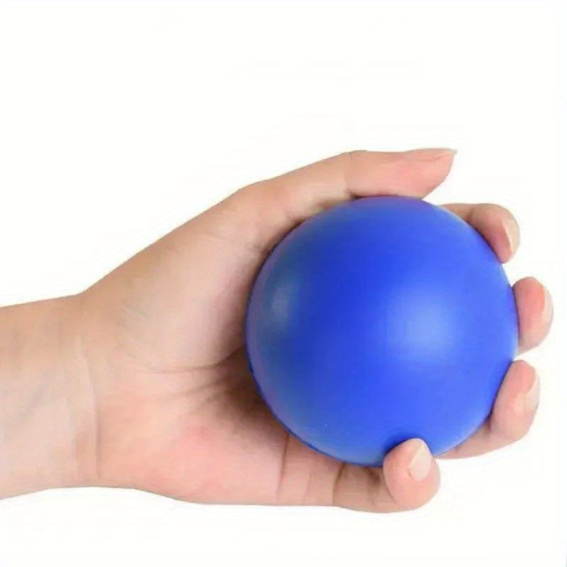 1pc Silicone High-Elastic Grip Ball - Blue Finger Strengthening &amp; Muscle Training Exerciser, Hand Massage Squeeze for Improved Dexterity and Flexibilit